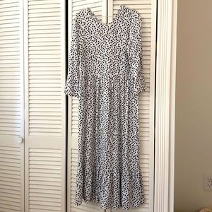 Zara polka dot maxi dress size small